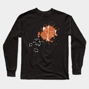 Halloween witch with a bloom Long Sleeve T-Shirt